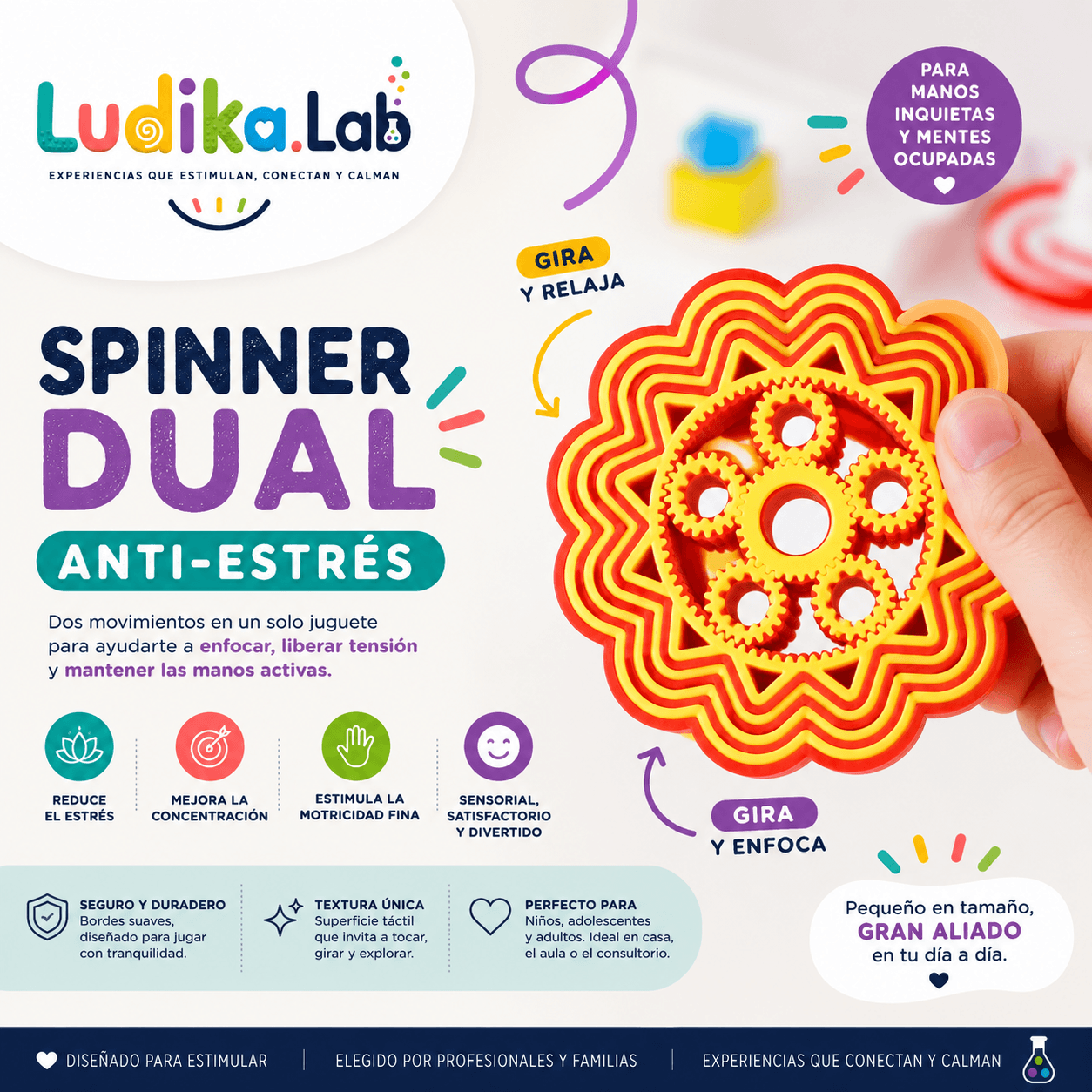ANTI ESTRES SPINNER DUAL